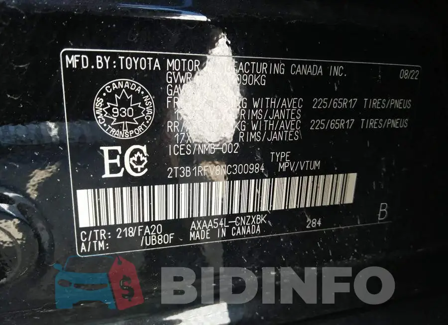 2T3B1RFV8NC300984 Photo# 9