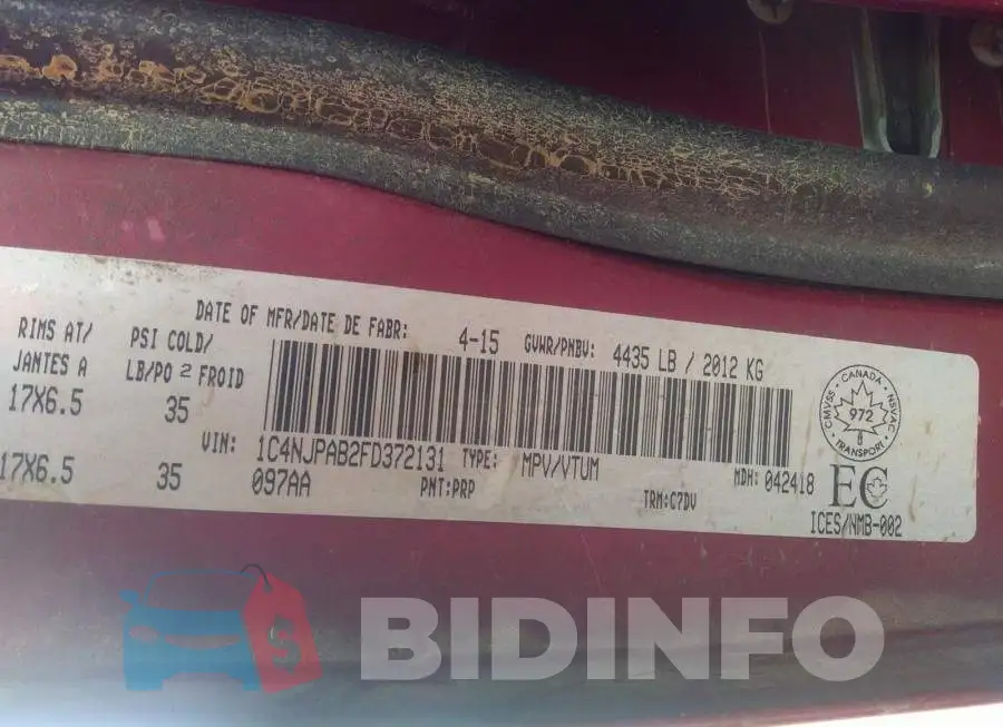 1C4NJPAB2FD372131 Photo# 9