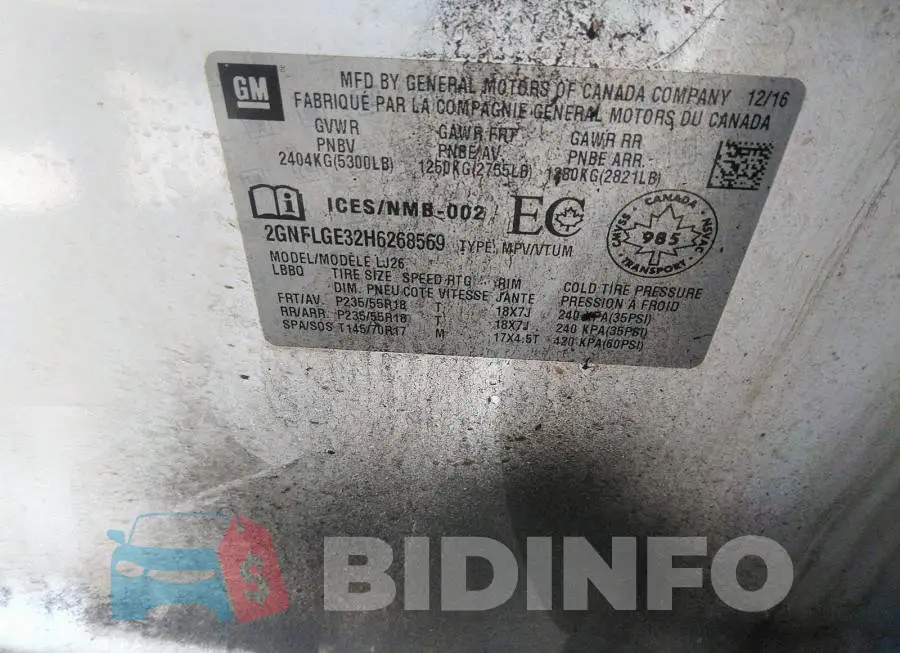 2GNFLGE32H6268569 Photo# 9