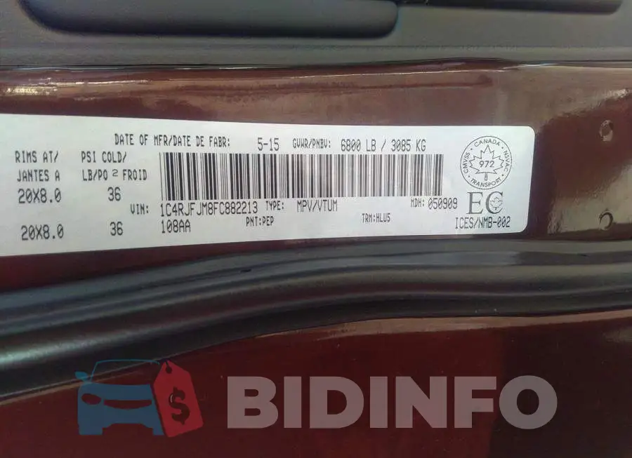 1C4RJFJM8FC882213 Photo# 9
