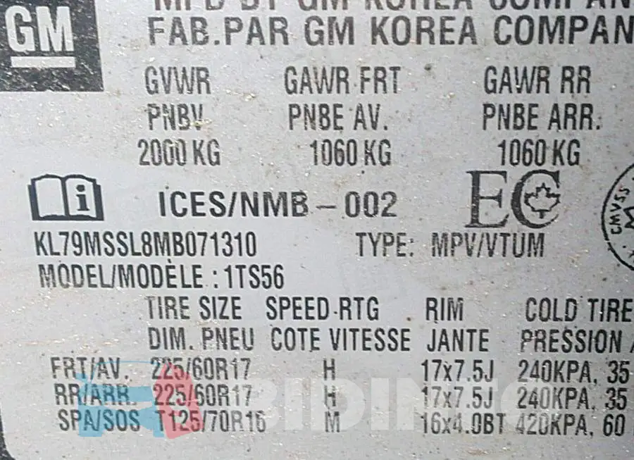 KL79MSSL8MB071310 Photo# 9