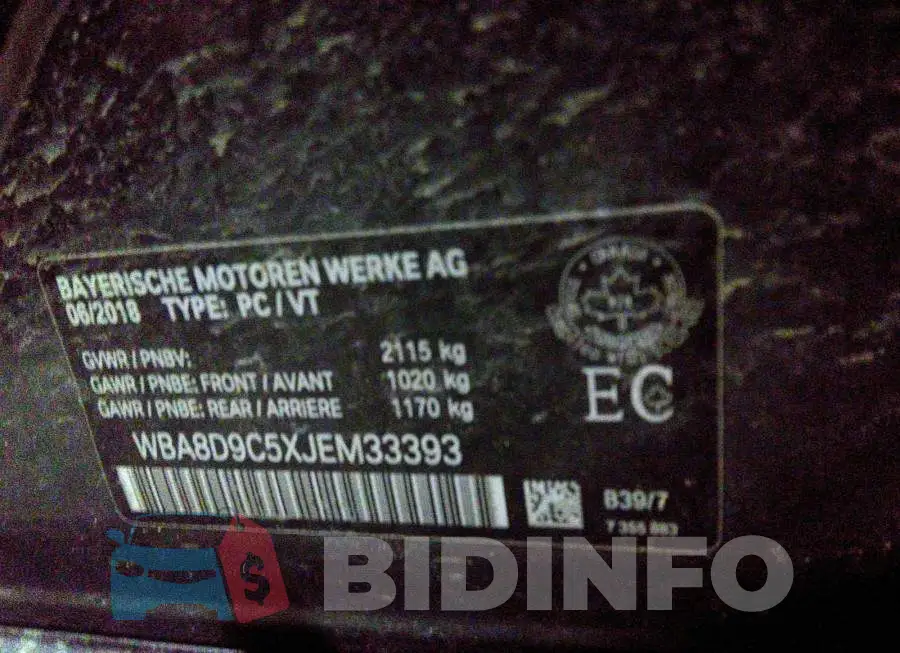 WBA8D9C5XJEM33393 Photo# 9