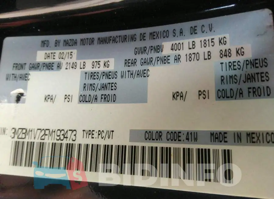 3MZBM1V72FM193473 Photo# 9