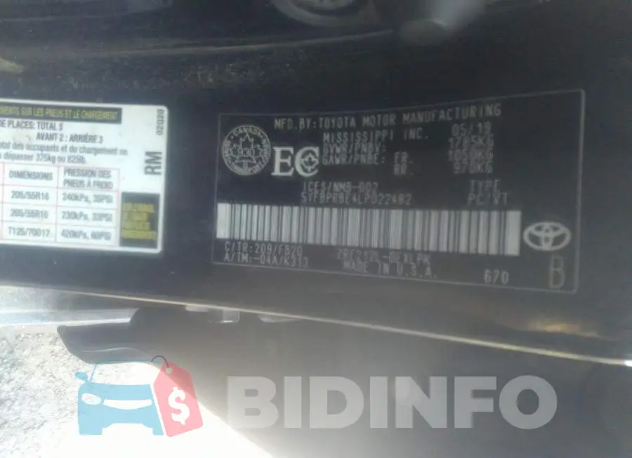 5YFBPRBE4LP022482 Photo# 9