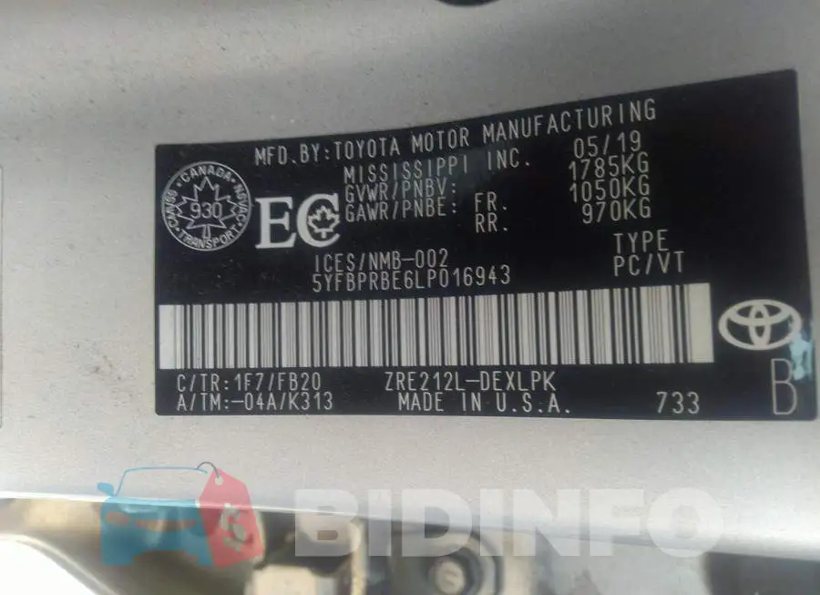 5YFBPRBE6LP016943 Photo# 9