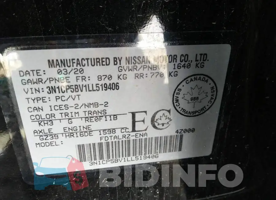 3N1CP5BV1LL519406 Photo# 9