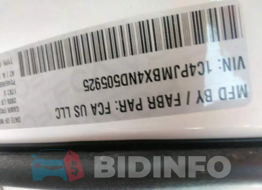 1C4PJMBX4ND505925 Photo# 9
