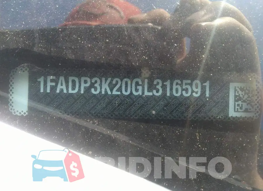 1FADP3K20GL316591 Photo# 9