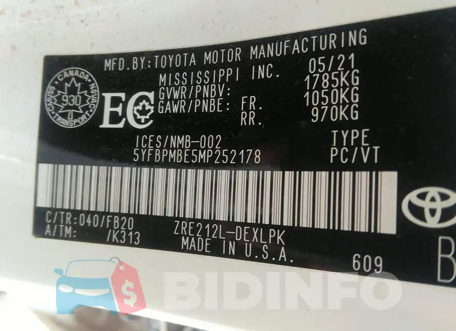5YFBPMBE5MP252178 Photo# 9