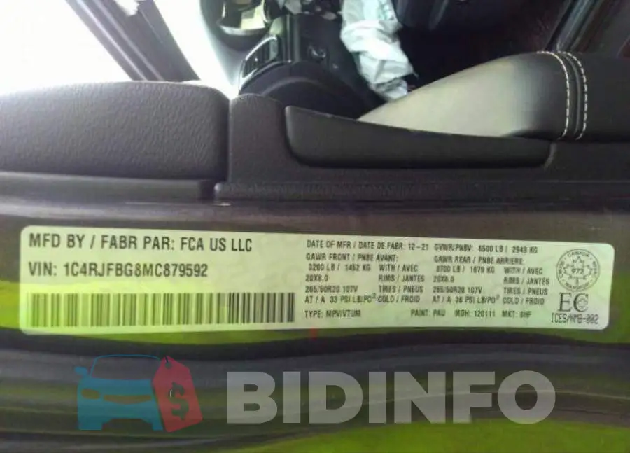 1C4RJFBG8MC879592 Photo# 10