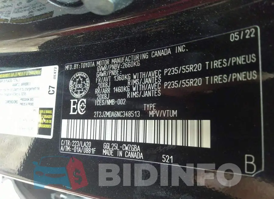 2T2JZMDA6NC348513 Photo# 9