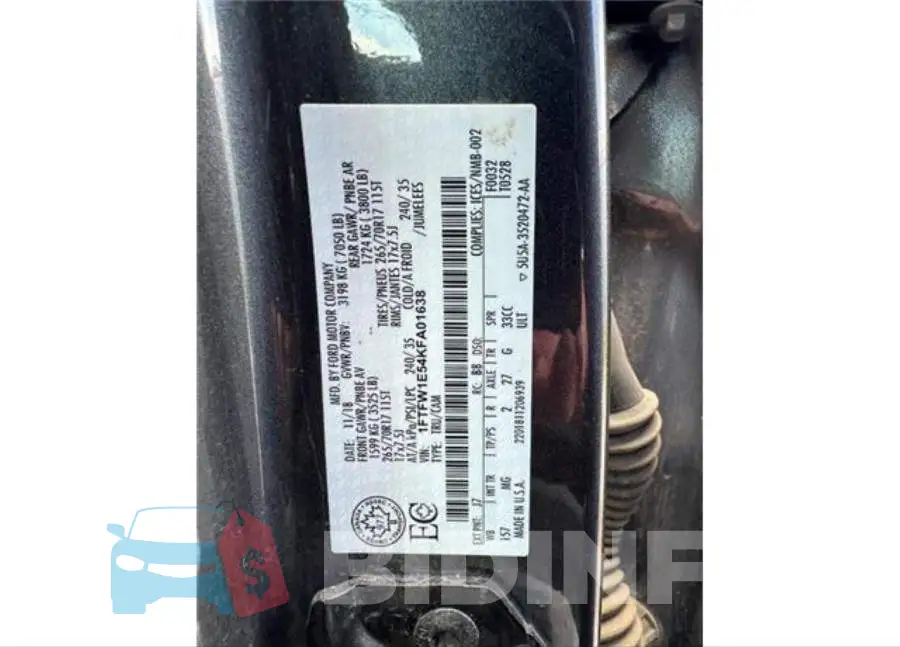 1FTFW1E54KFA01638 Photo# 10
