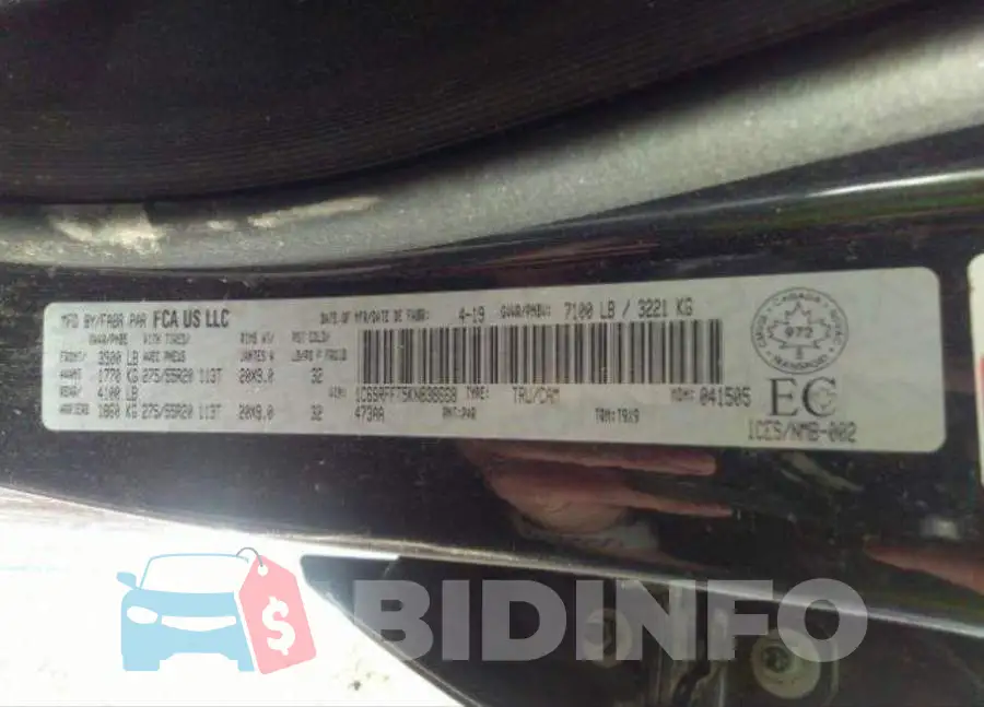 1C6SRFFT5KN838668 Photo# 10