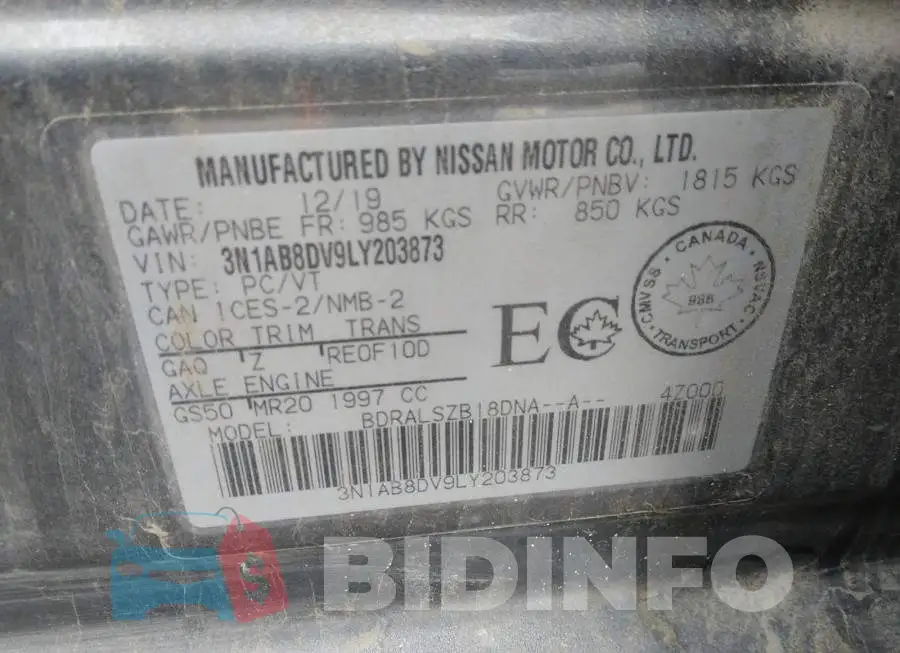 3N1AB8DV9LY203873 Photo# 9