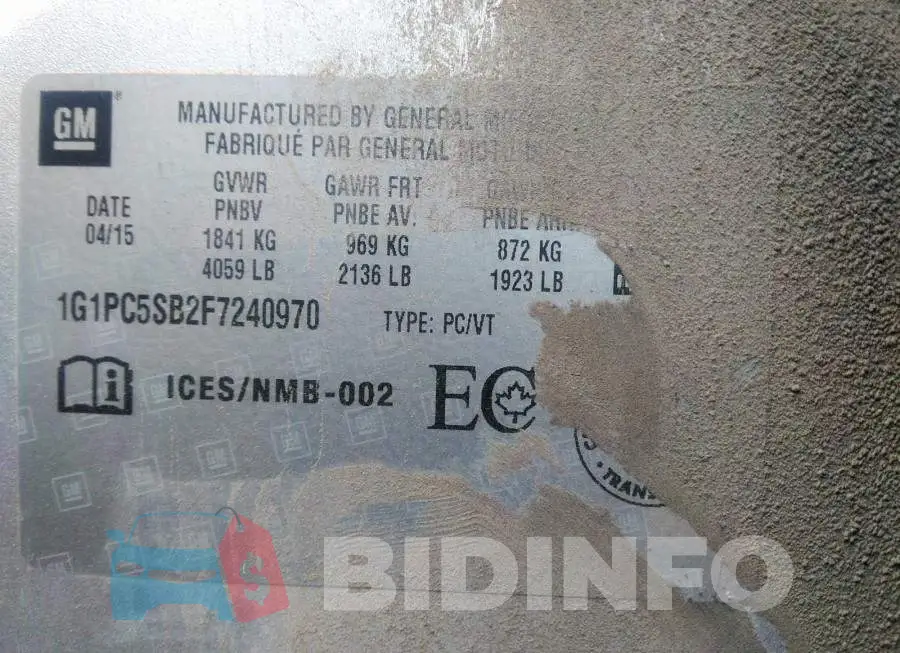 1G1PC5SB2F7240970 Photo# 9