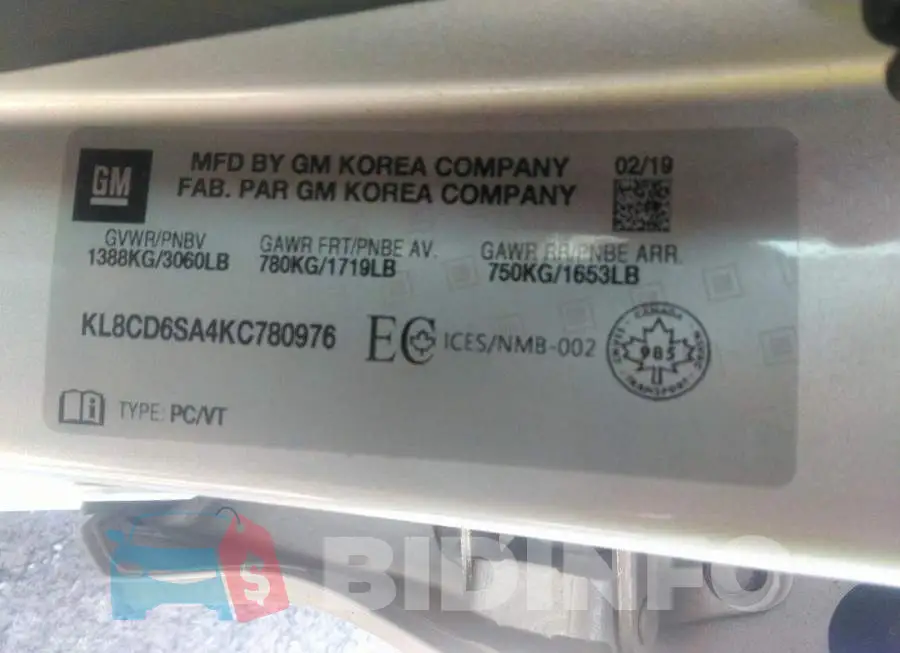 KL8CD6SA4KC780976 Photo# 9