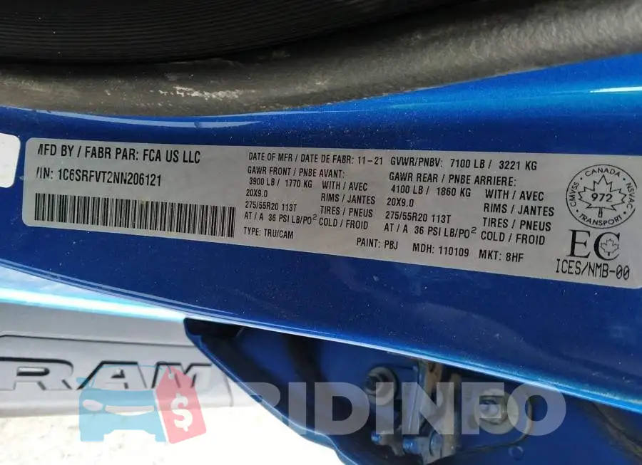 1C6SRFVT2NN206121 Photo# 9