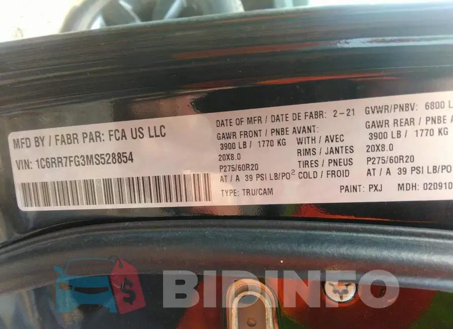 1C6RR7FG3MS528854 Photo# 9