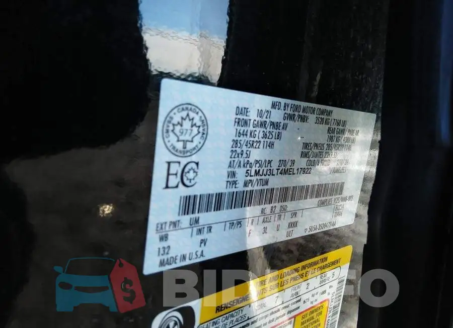 5LMJJ3LT4MEL17922 Photo# 9