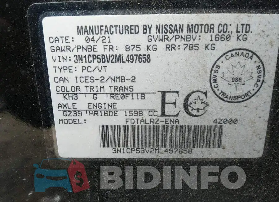 3N1CP5BV2ML497658 Photo# 9