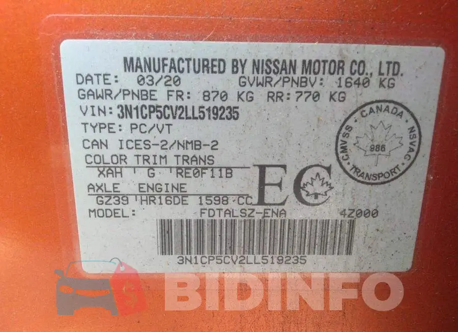 3N1CP5CV2LL519235 Photo# 9