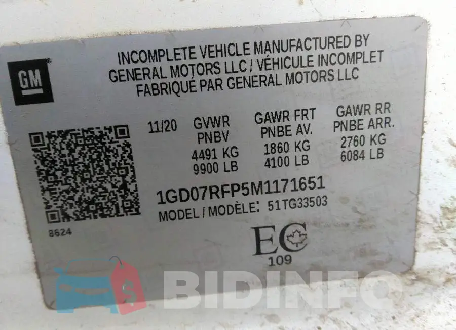 1GD07RFP5M1171651 Photo# 10