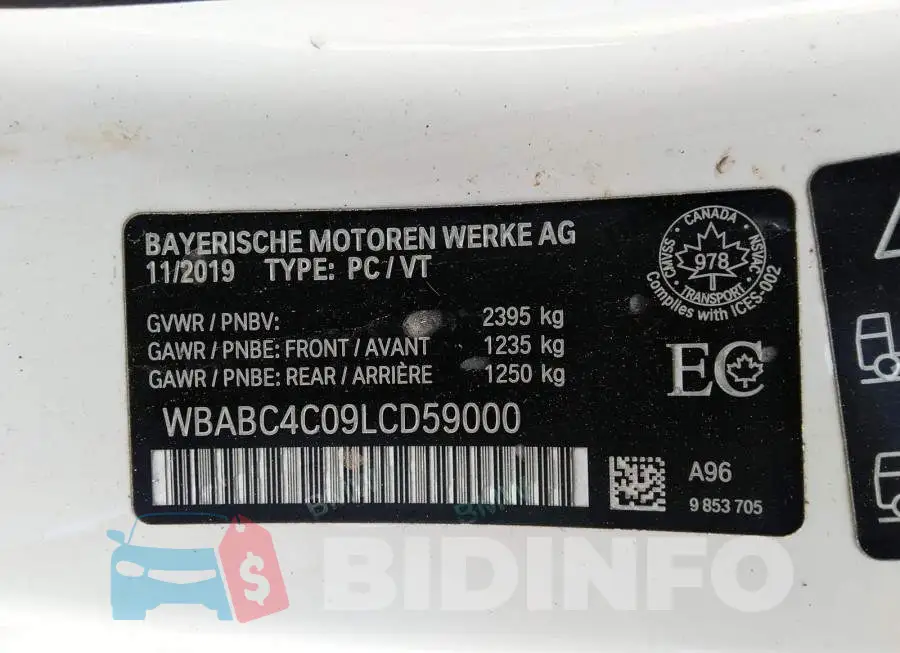 WBABC4C09LCD59000 Photo# 9