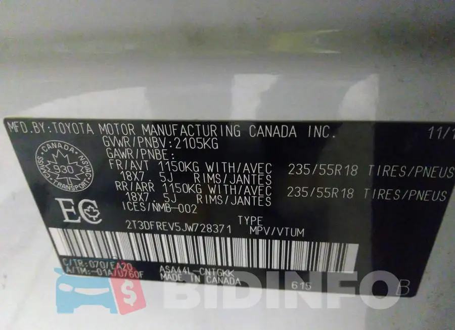 2T3DFREV5JW728371 Photo# 9