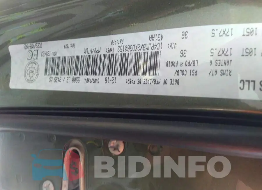 1C4PJMBX2KD360153 Photo# 9