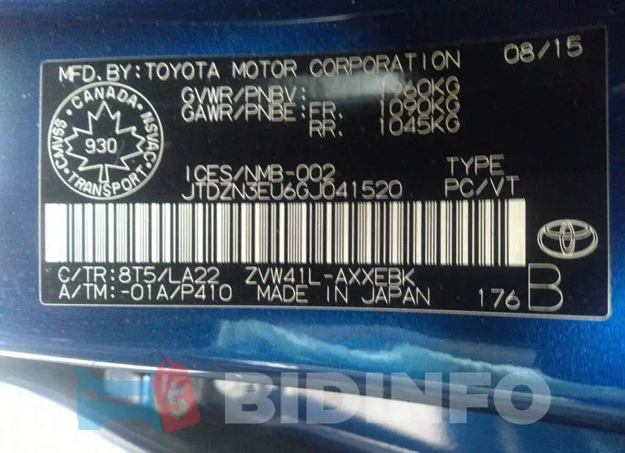 JTDZN3EU6GJ041520 Photo# 9