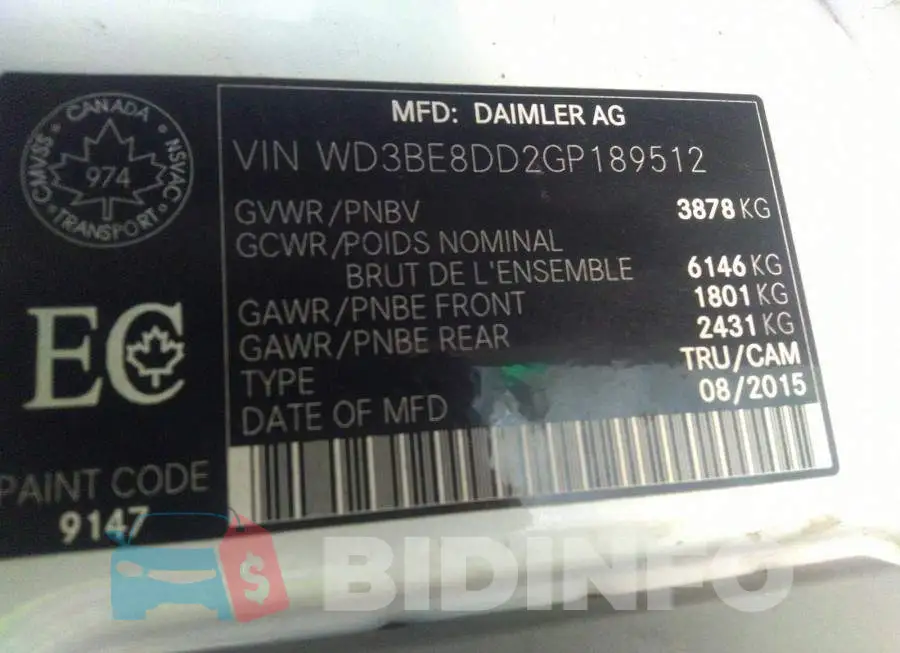 WD3BE8DD2GP189512 Photo# 9