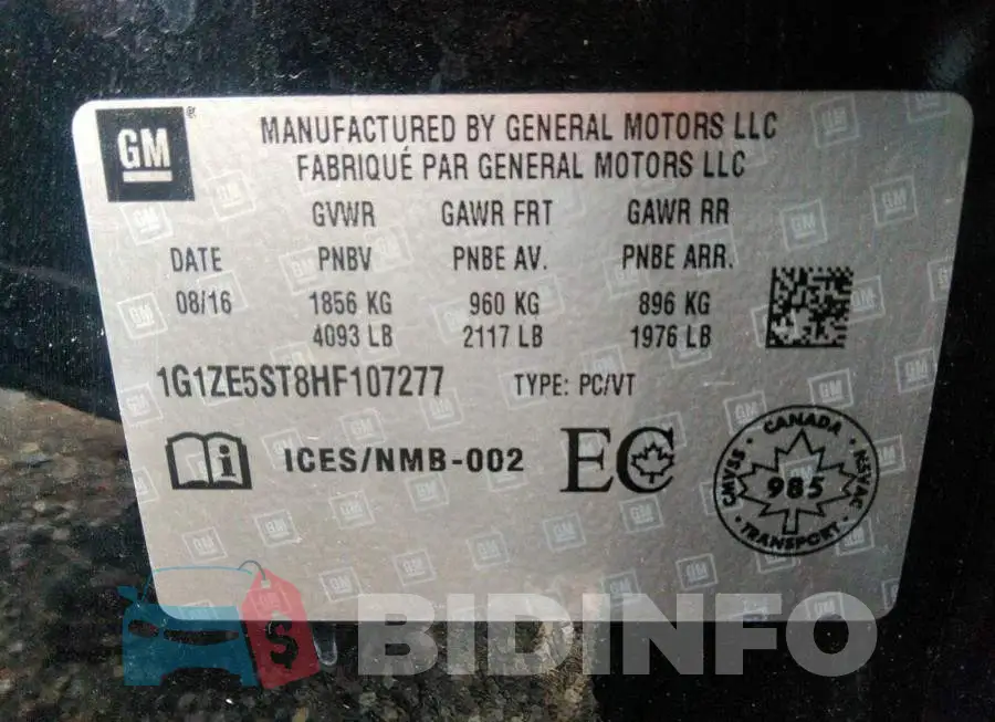 1G1ZE5ST8HF107277 Photo# 9