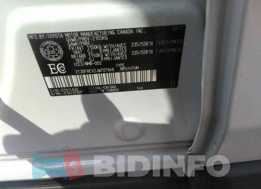 2T3DFREV2JW707946 Photo# 9