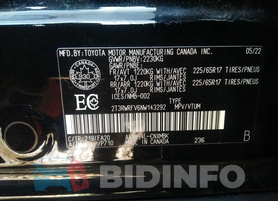2T3RWRFV6NW143292 Photo# 9