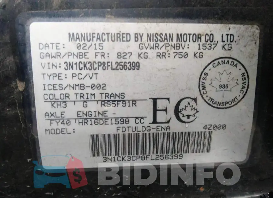 3N1CK3CP8FL256399 Photo# 9