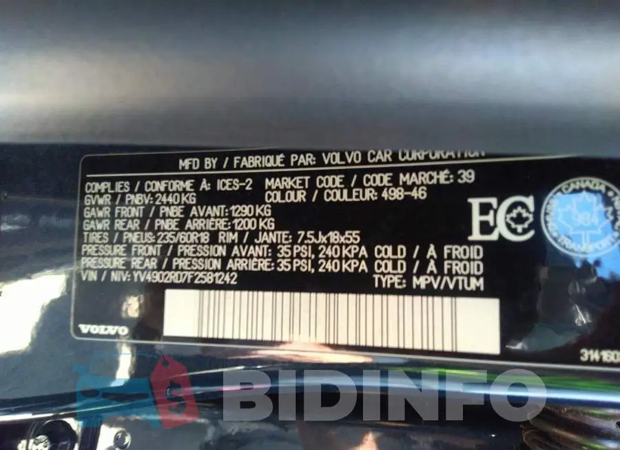 YV4902RD7F2581242 Photo# 9