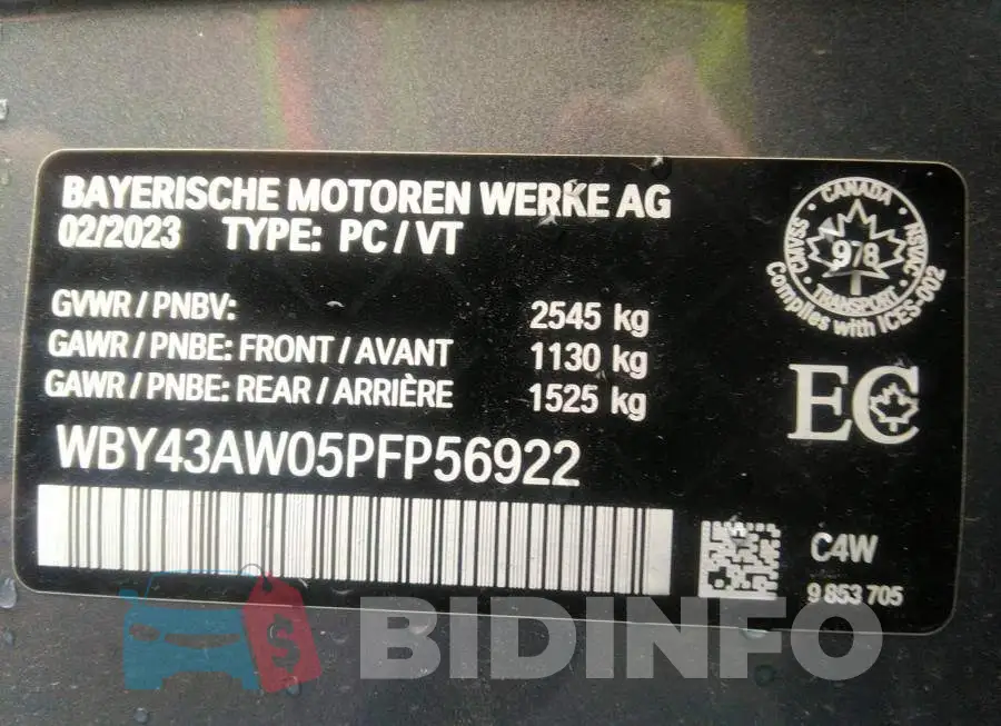WBY43AW05PFP56922 Photo# 9