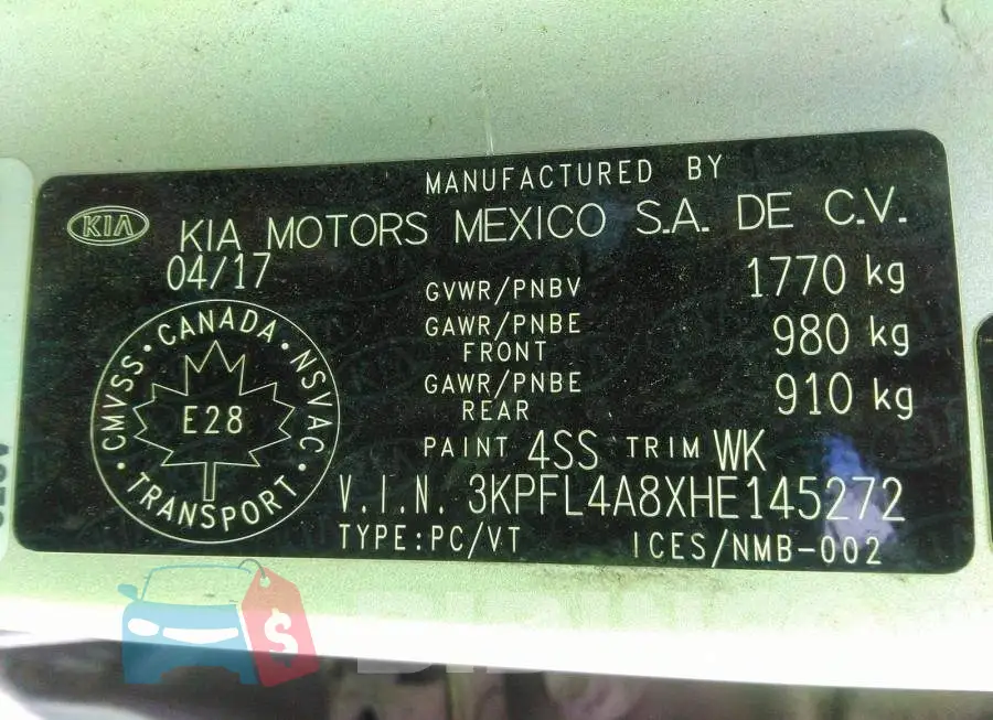 3KPFL4A8XHE145272 Photo# 9