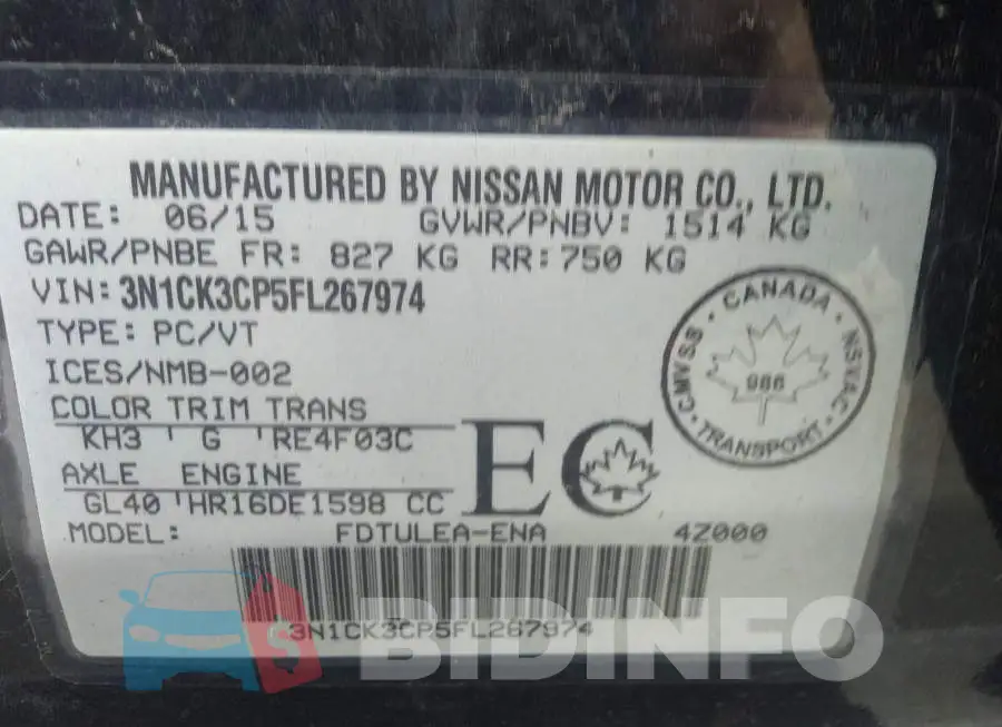 3N1CK3CP5FL267974 Photo# 9