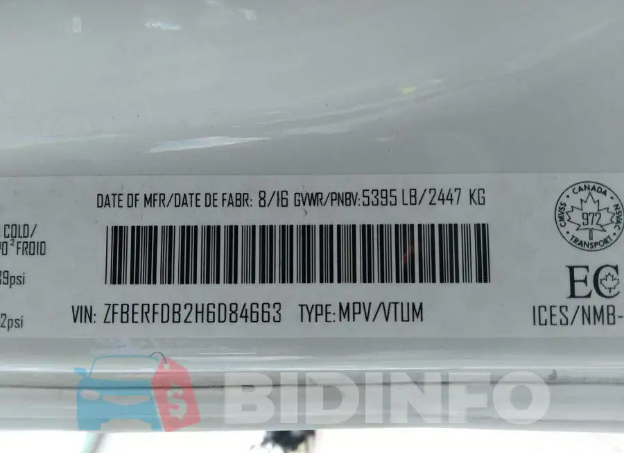 ZFBERFDB2H6D84663 Photo# 9