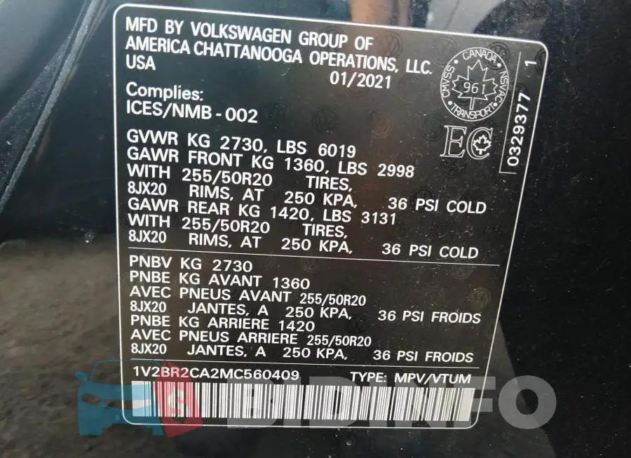 1V2BR2CA2MC560409 Photo# 9