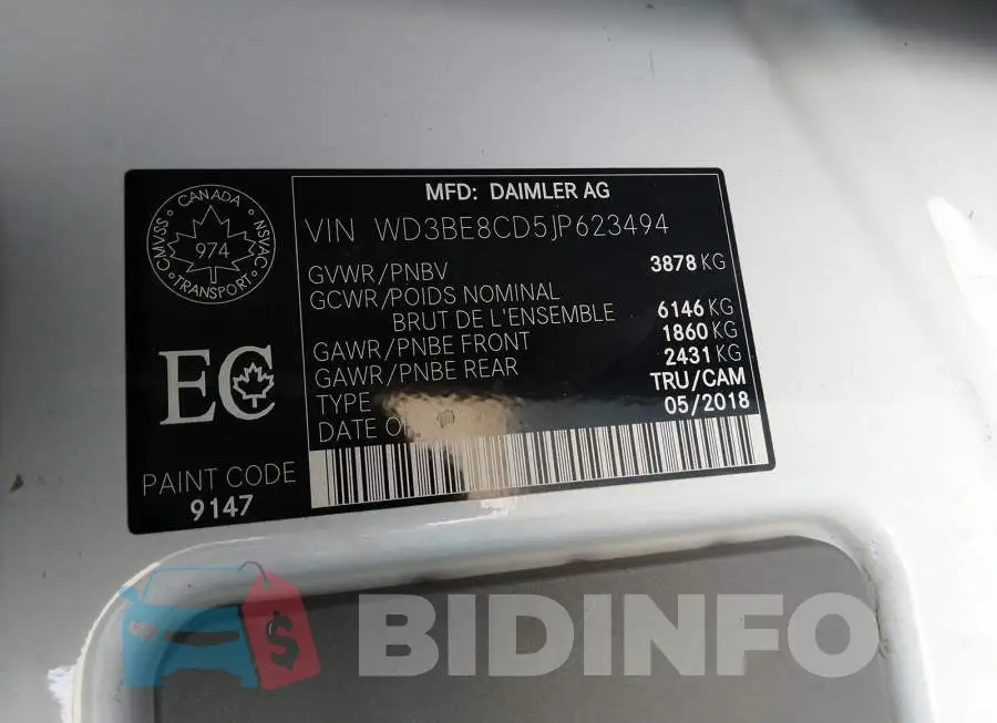 WD3BE8CD5JP623494 Photo# 9