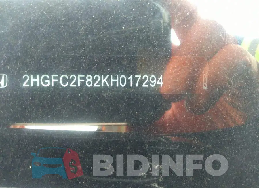 2HGFC2F82KH017294 Photo# 9
