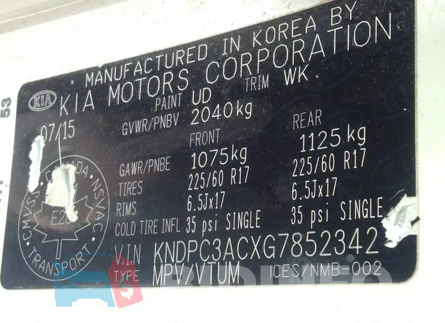 KNDPC3ACXG7852342 Photo# 9