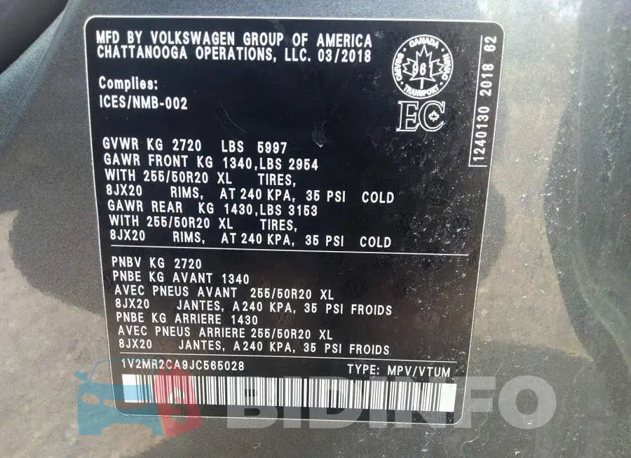 1V2MR2CA9JC565028 Photo# 9