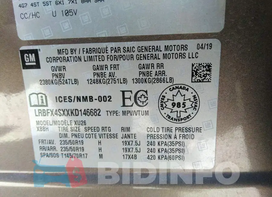 LRBFX4SXXKD146682 Photo# 9