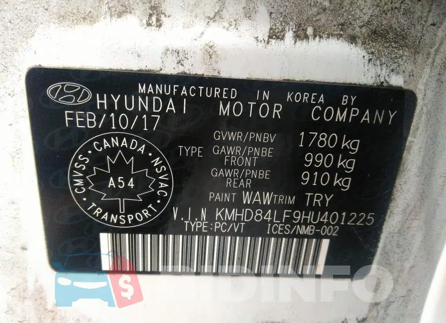 KMHD84LF9HU401225 Photo# 9