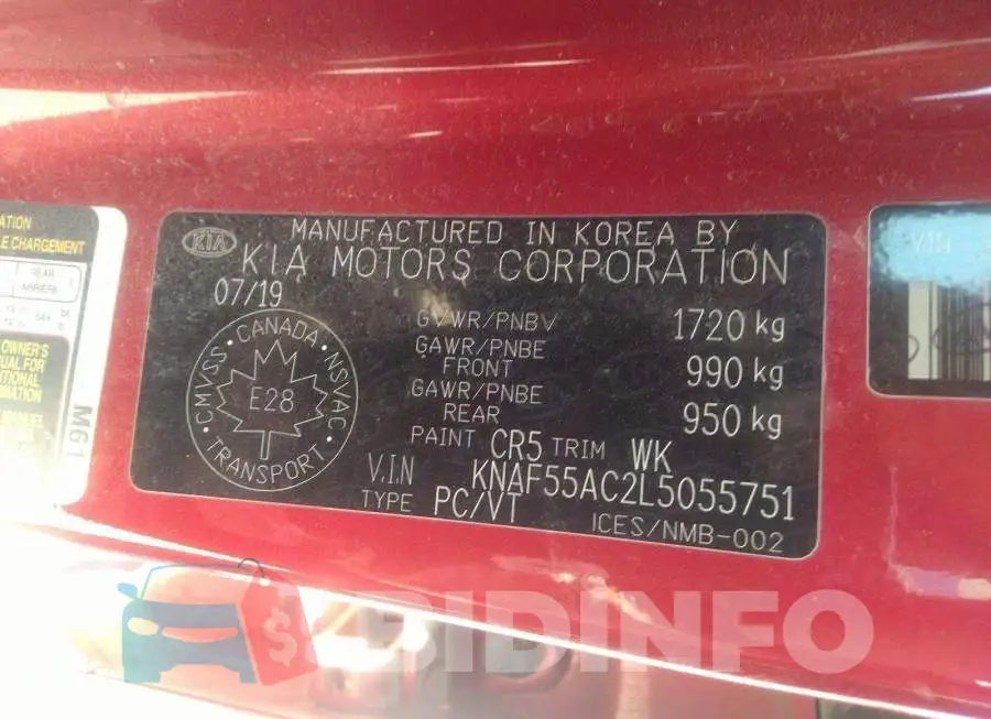 KNAF55AC2L5055751 Photo# 9