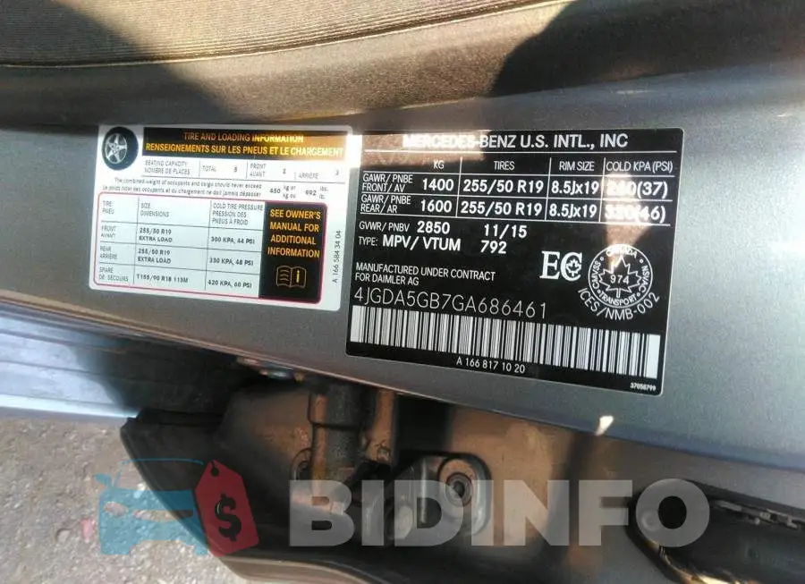 4JGDA5GB7GA686461 Photo# 9