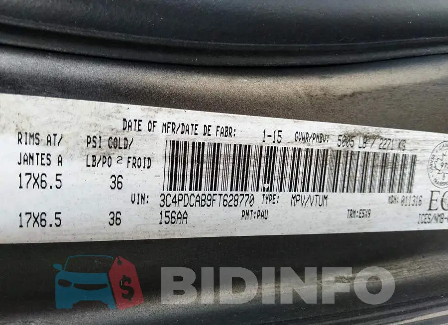 3C4PDCAB9FT628770 Photo# 9
